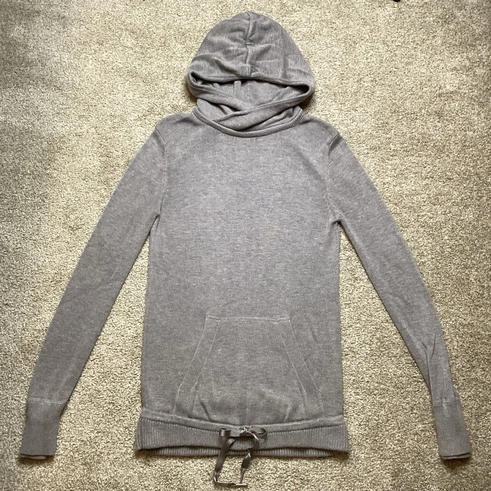 Lululemon CASHMERE Sweet Savasana Pullover Heathered Medium Grey Sweater 6 small - Picture 7 of 13